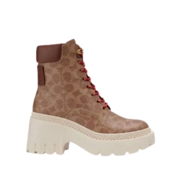 Coach Ainsely Bootie In Signature Canvas - Picture 2 of 5